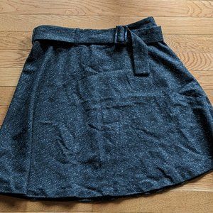 Loft Women's Size 4 Grey High Waisted Pleated Mini Skirt